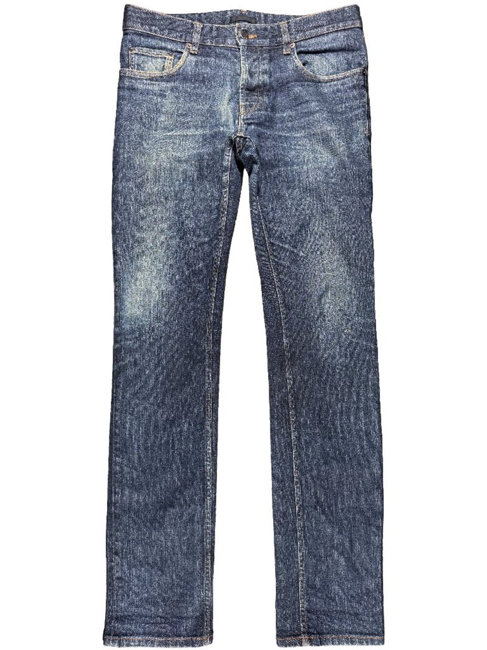 Prada Milano Tight Fit Dark Indigo Low Rise Stretch Jeans men's size 33x33.5
